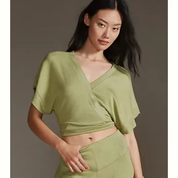 NWT! Anthropologie Fitted Corset Short Sleeve Top - Picture 2 of 7